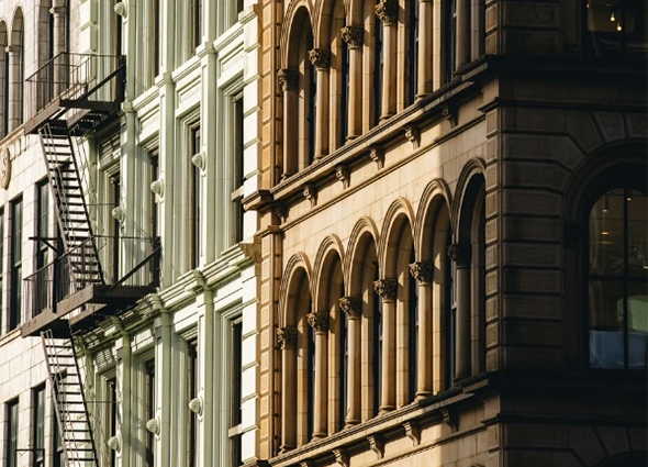 a close-up of a building