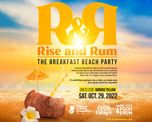Rise and Rum Beach Party Flyer
