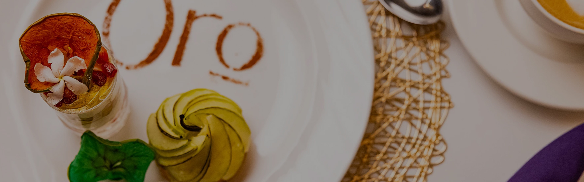 a plate with food on it