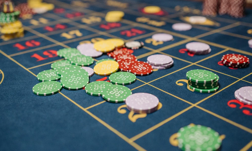 a close up of a game