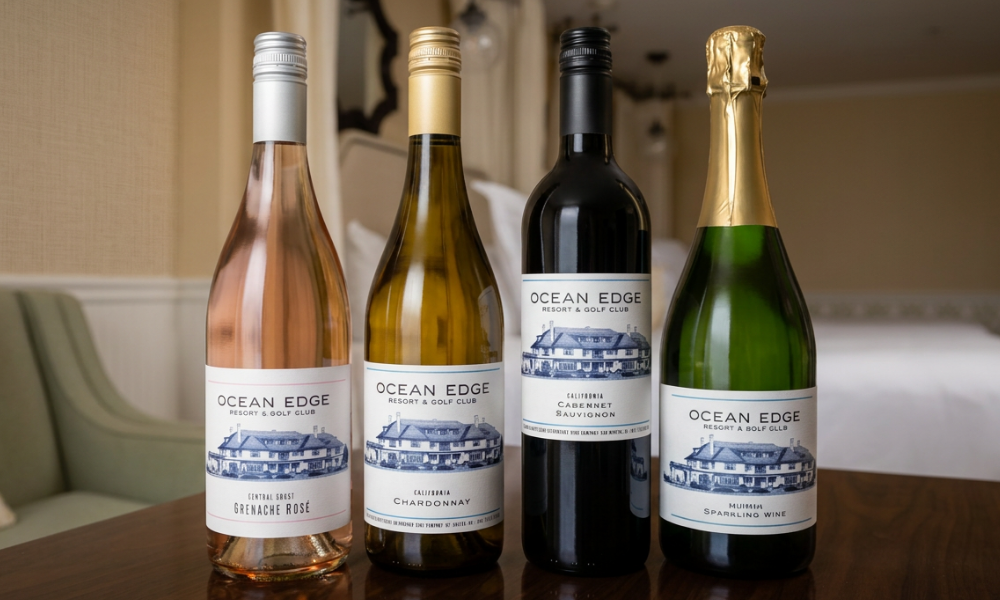 a group of bottles of wine