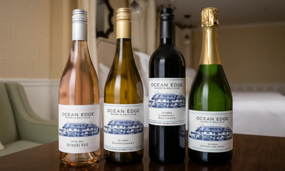 a group of bottles of wine