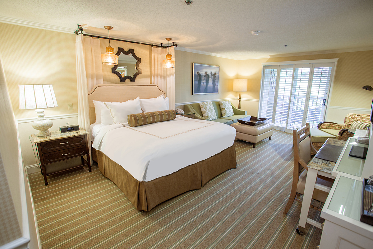 a room with a bed and a couch