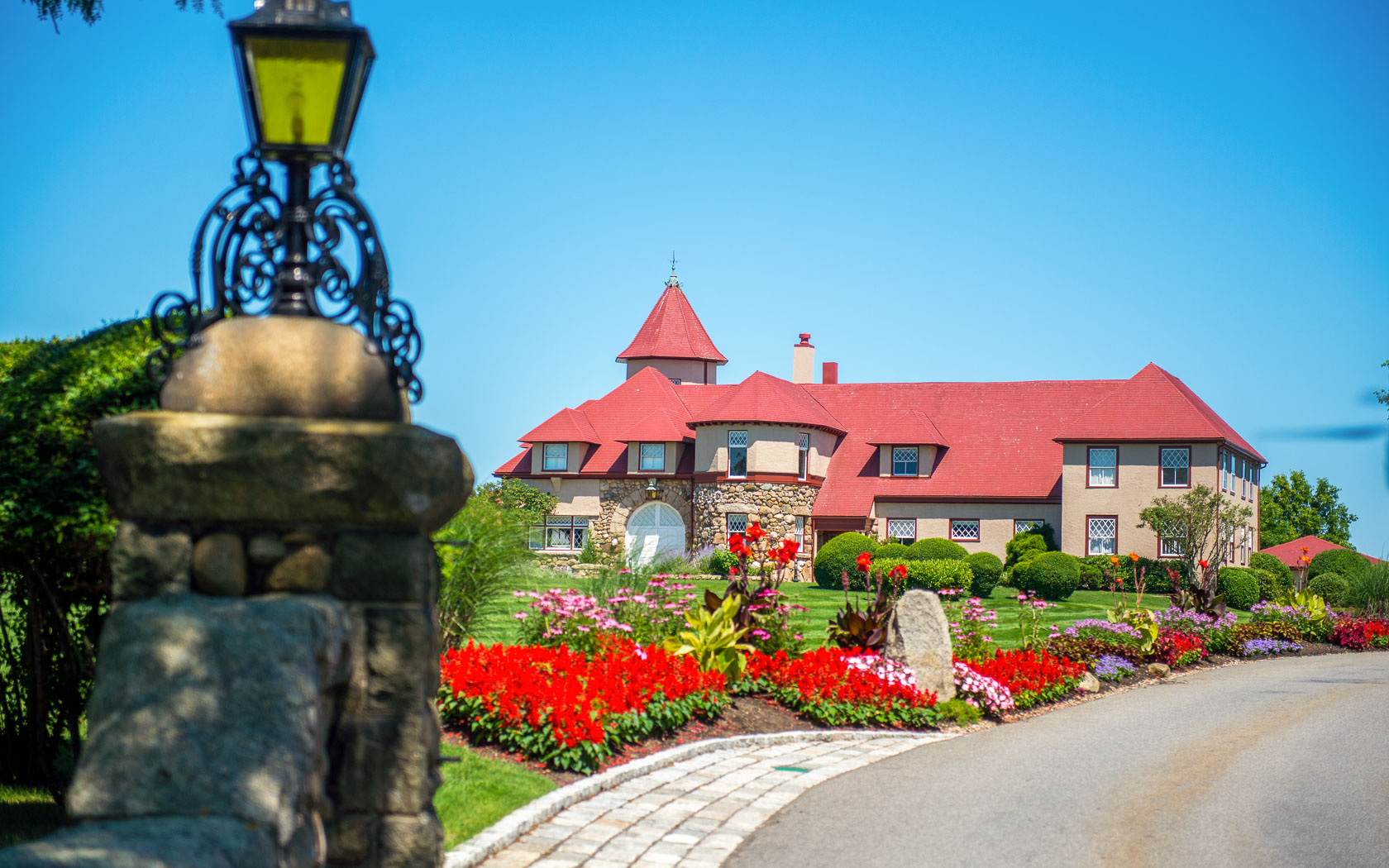 Entrance to resort