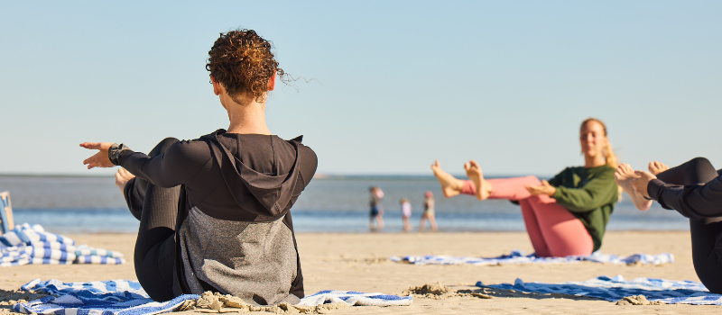 Beach Yoga at Ocean Edge Resort