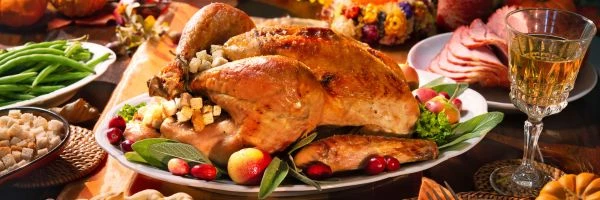 a turkey on a plate