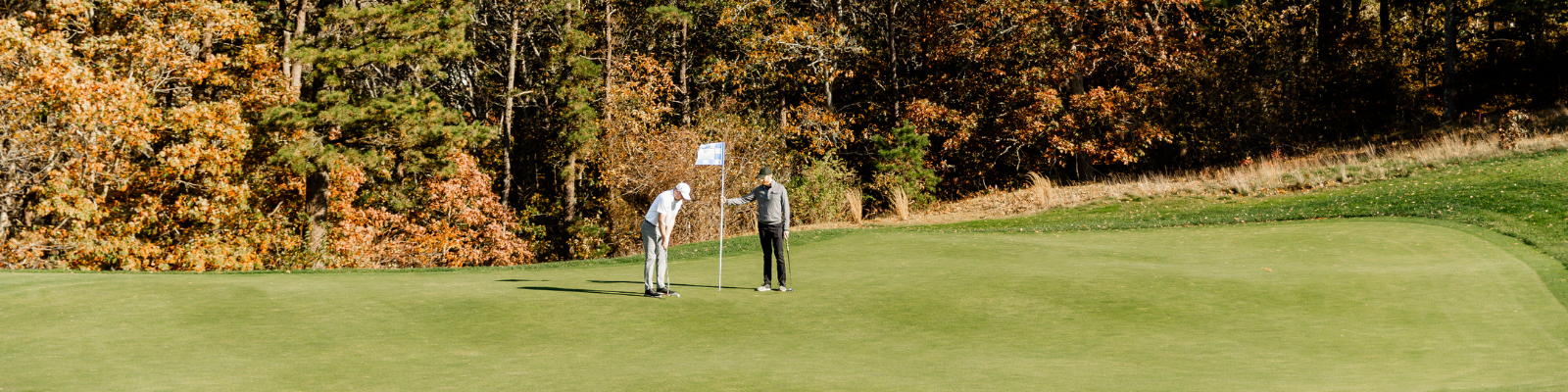 two men on Ocean Edge Golf Club's championship course