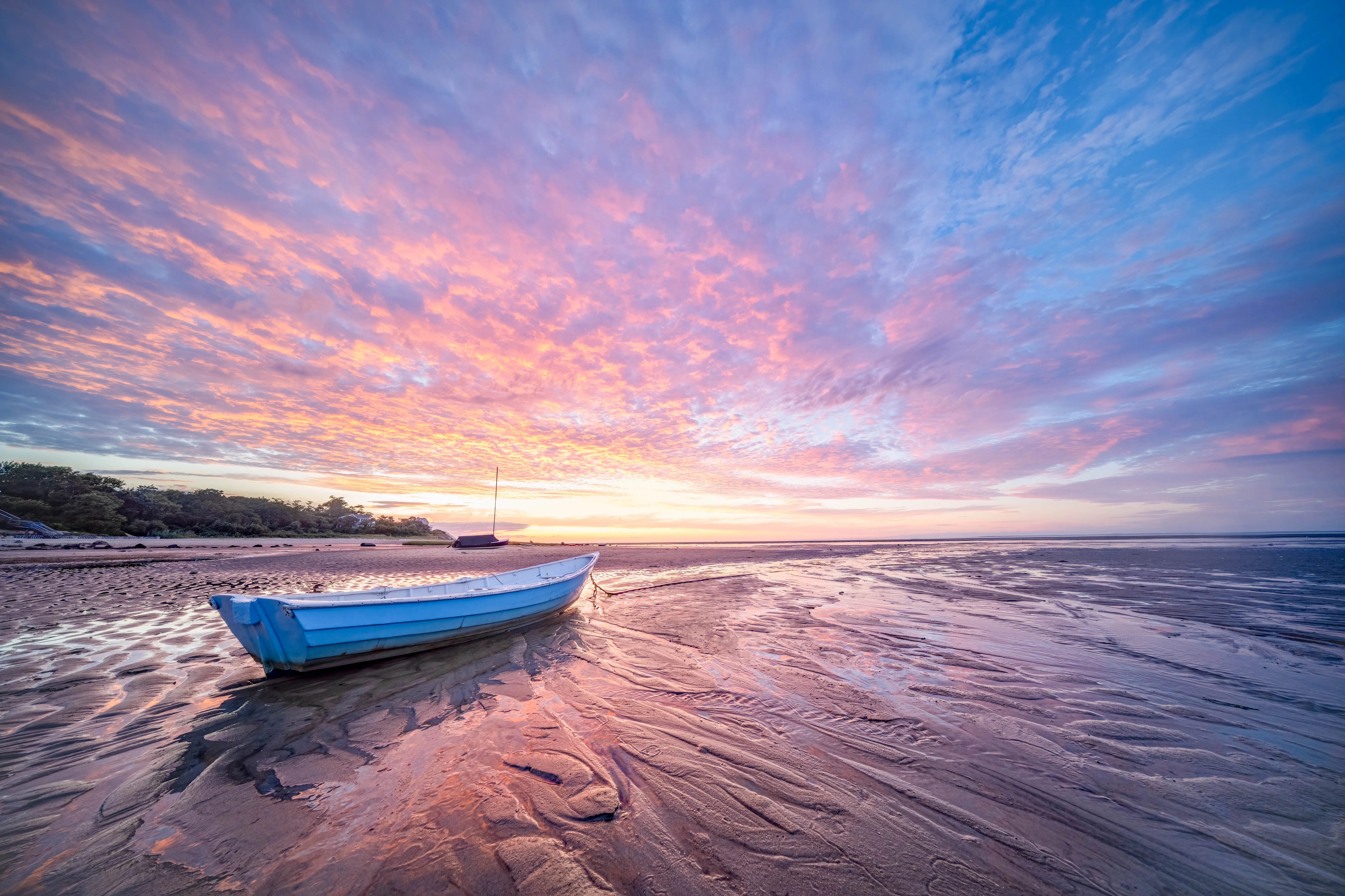 a boat on the beach
