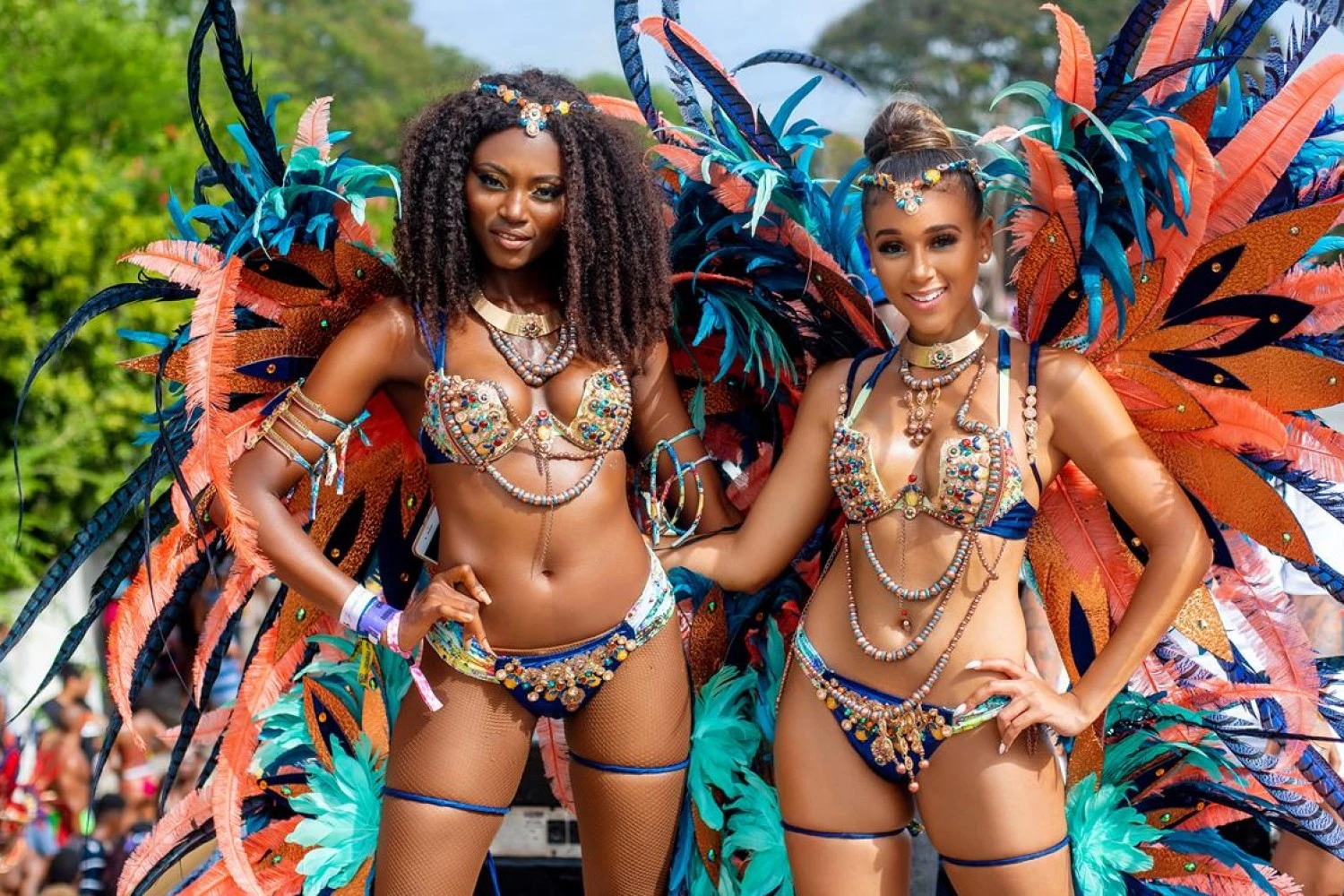 a group of women in colorful clothing