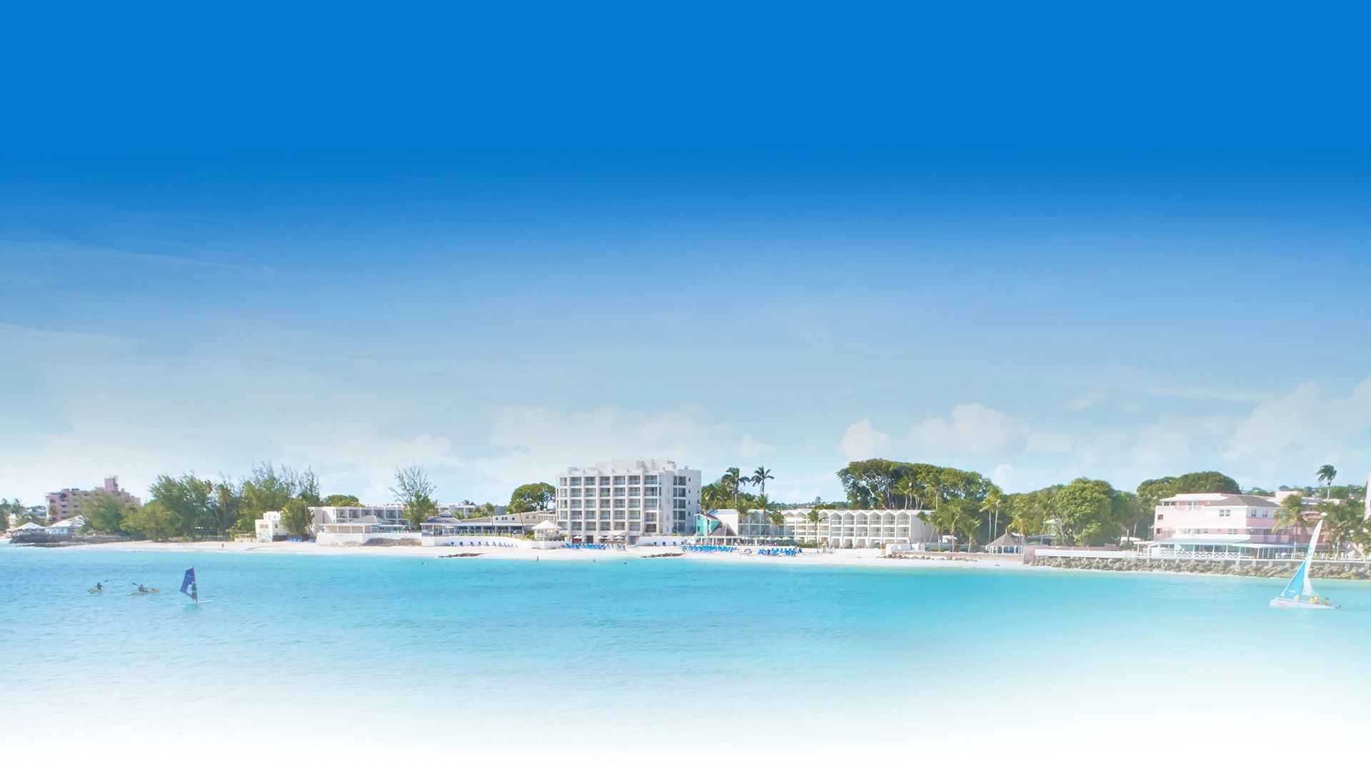 view of property from the ocean