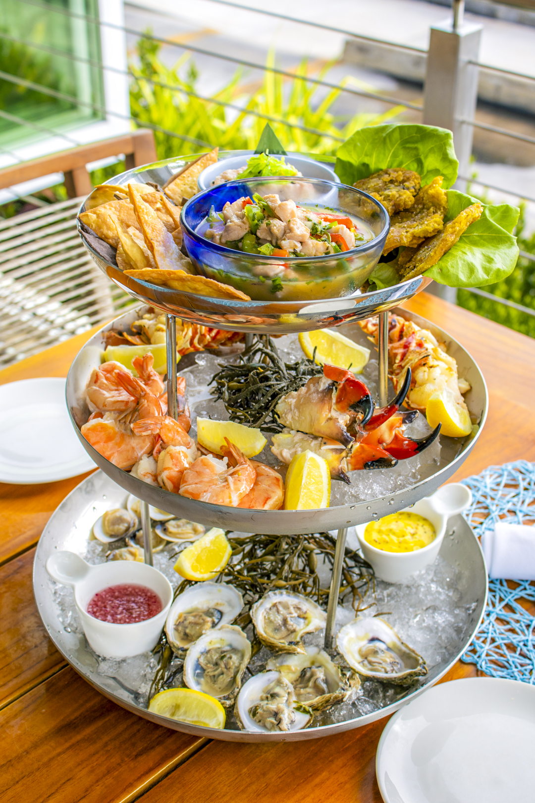 a tray of food on a table