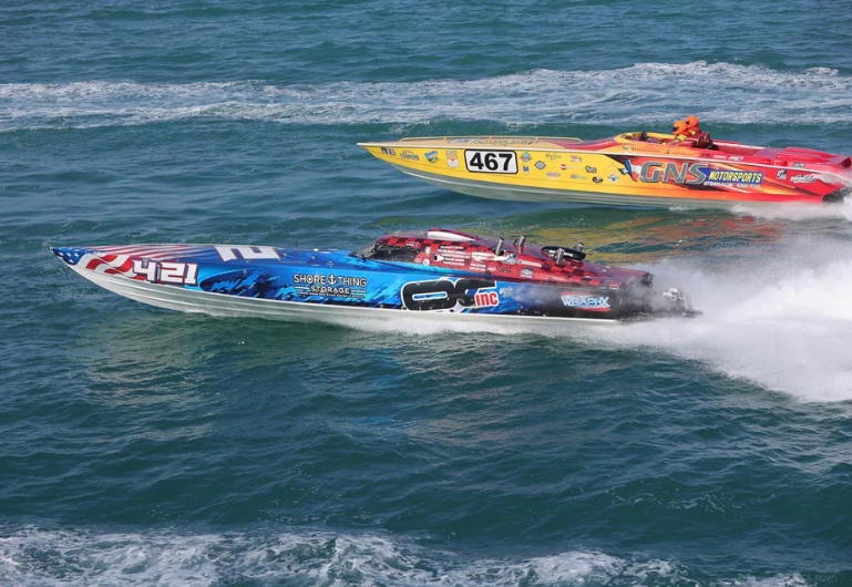 a two boats on the water