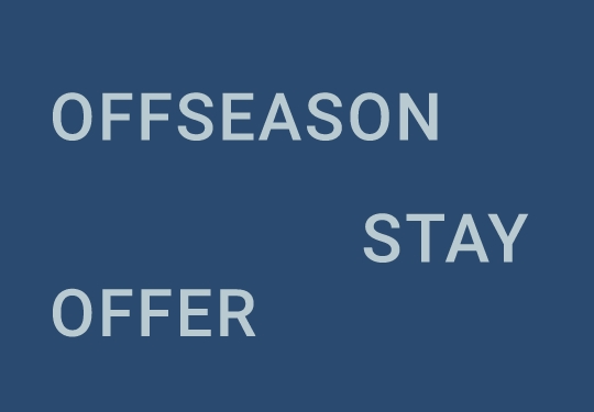 a blue background with white text