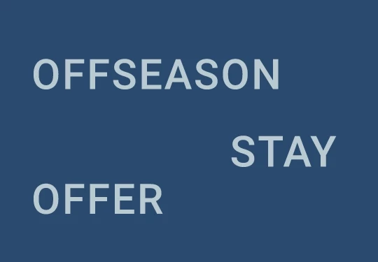 a blue background with white text