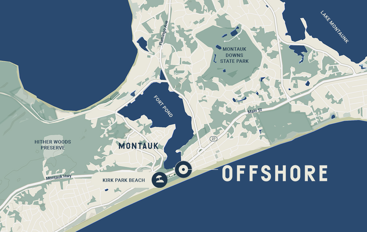 a map of an area with land and water