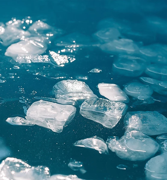 ice on the water