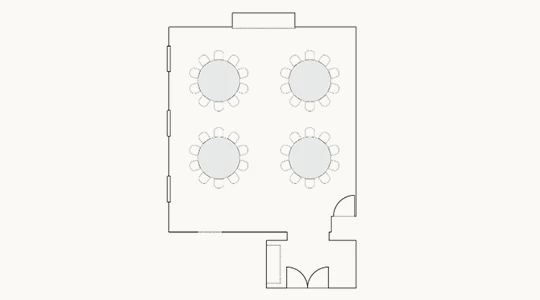 a floor plan of a restaurant