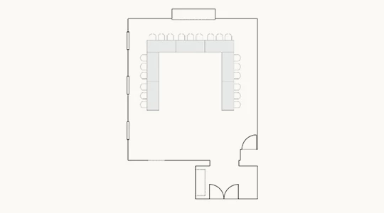 a floor plan of a room