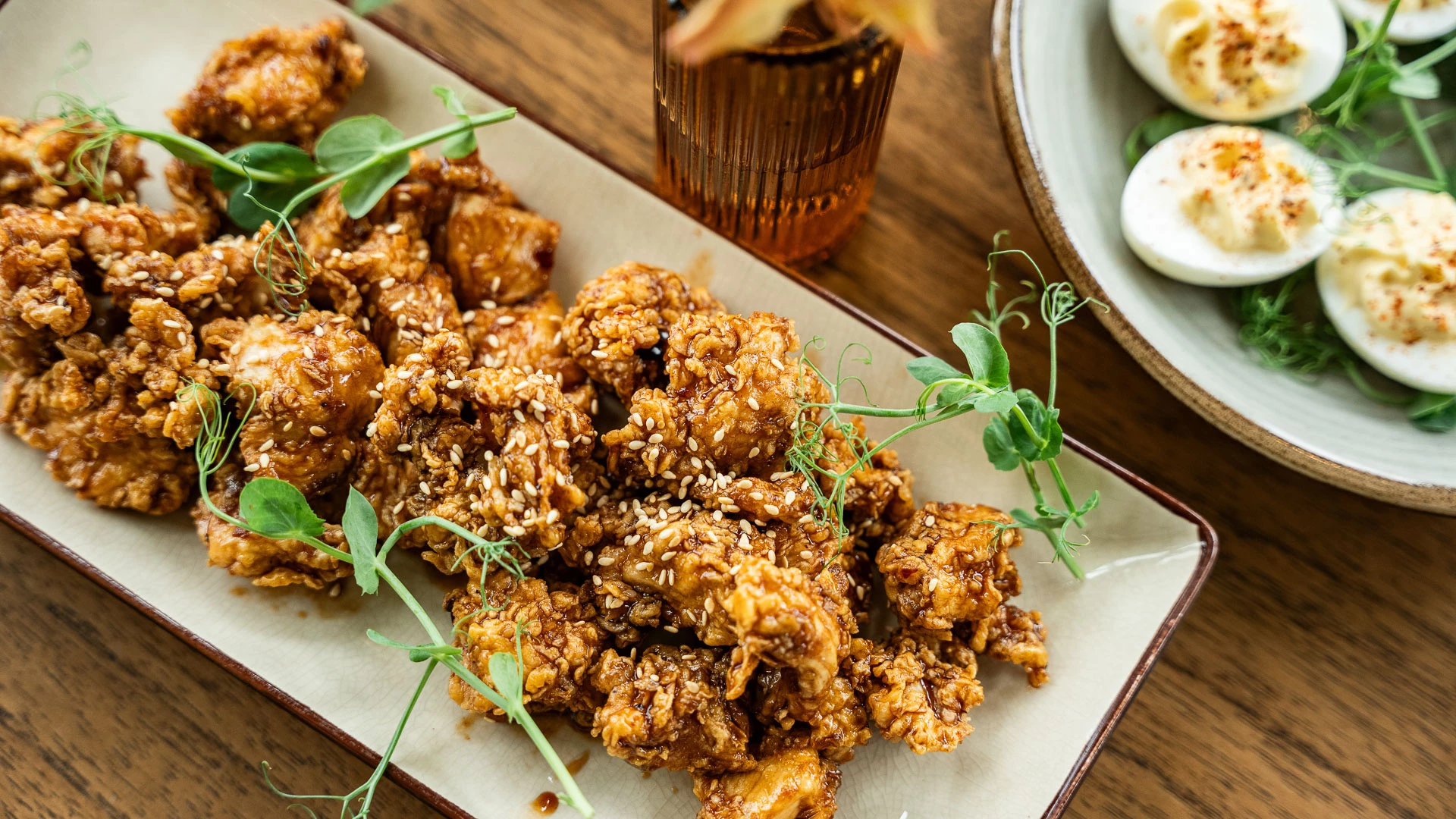a plate of food on a table