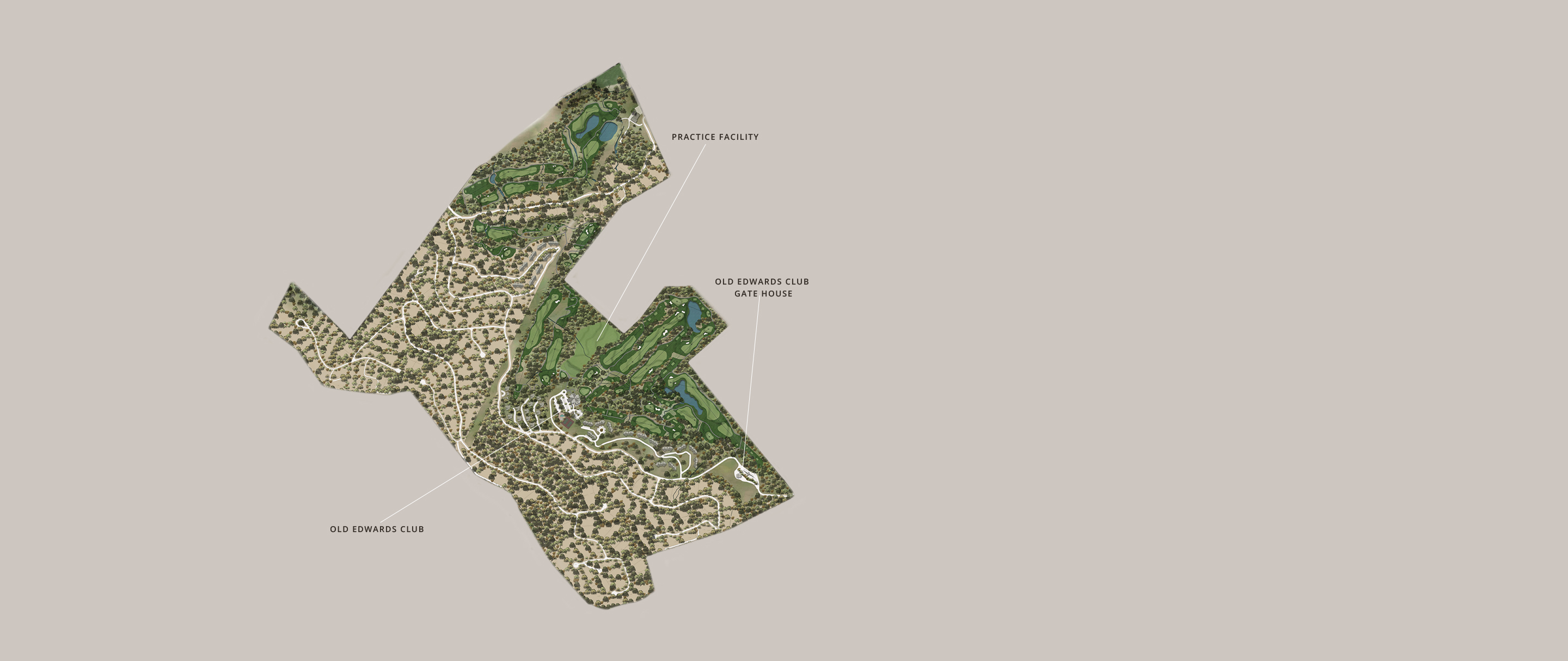 a map of a golf course