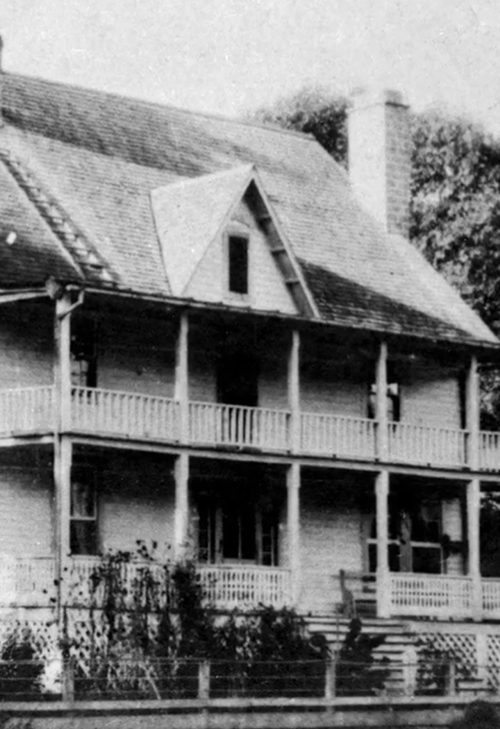 a house with a porch