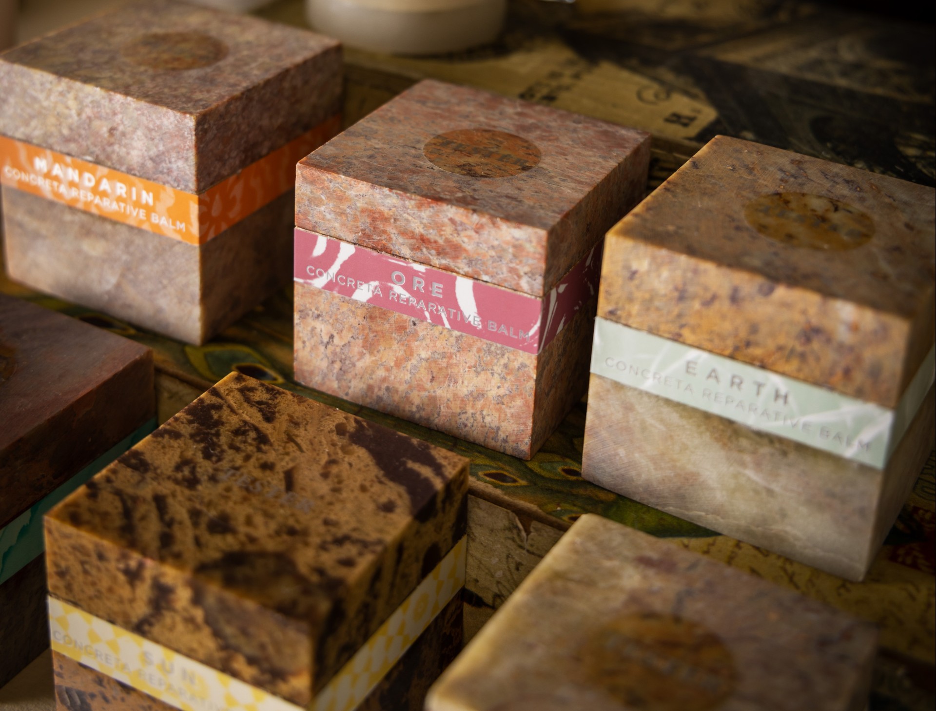 a group of boxes with labels