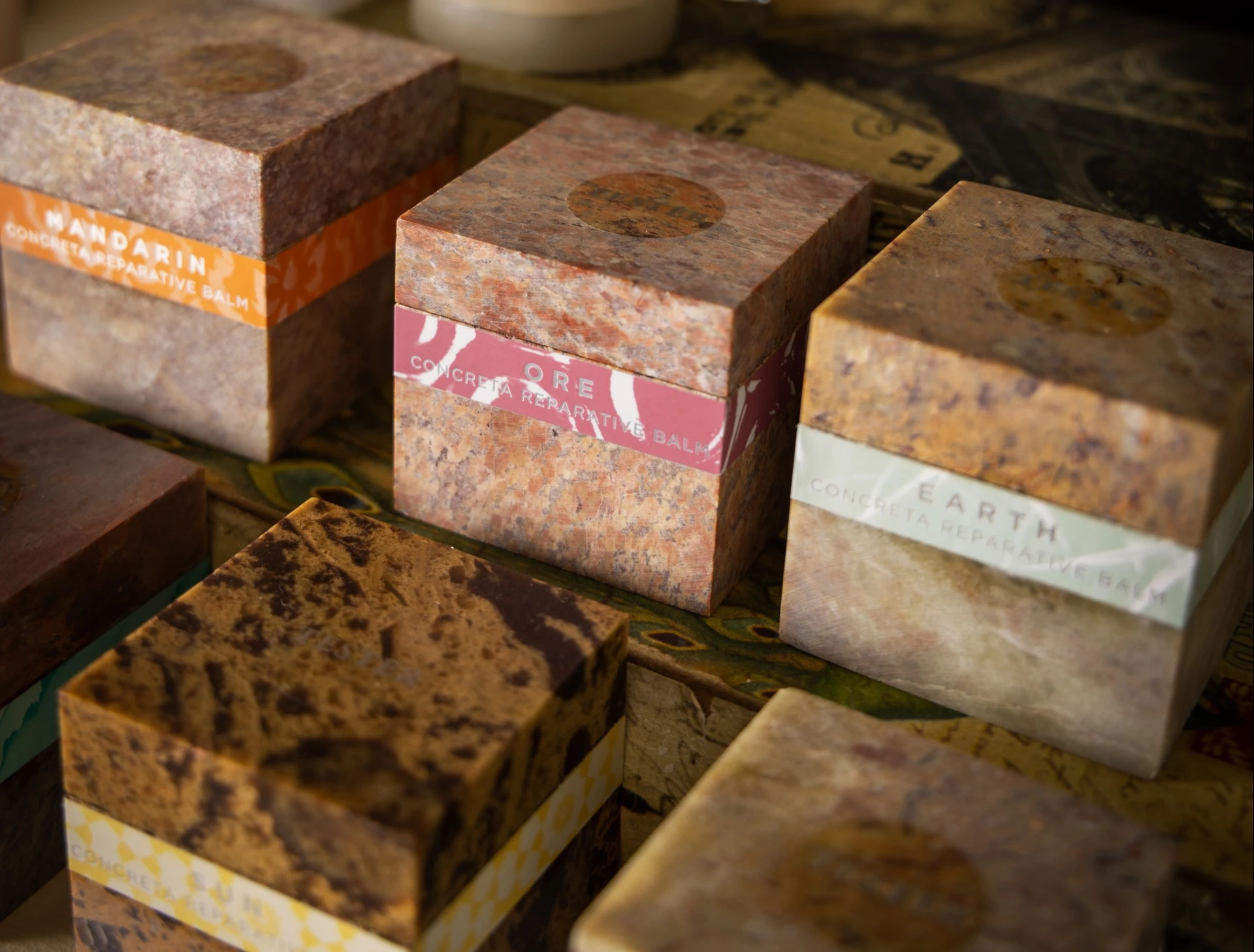 a group of boxes with labels