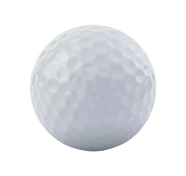 a close up of a golf ball