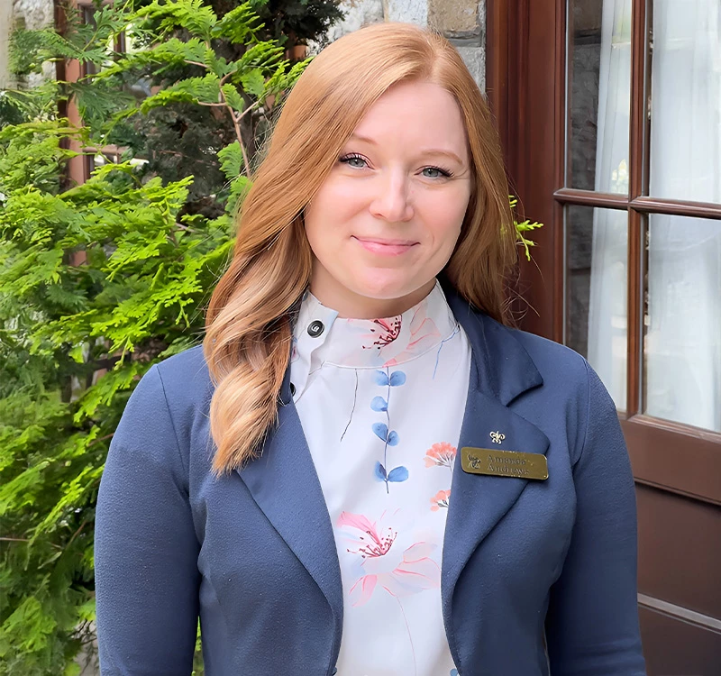 a woman smiling at camera