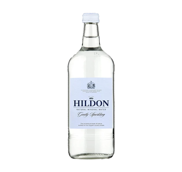 a clear bottle of water