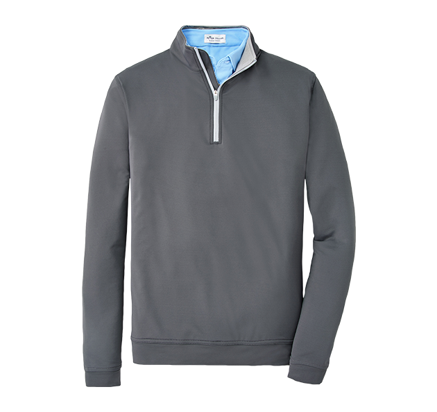 a grey jacket with a zipper