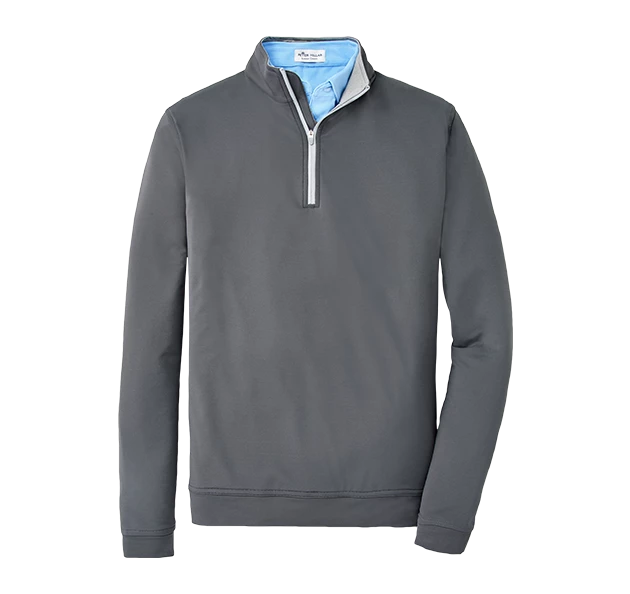 a grey jacket with a zipper