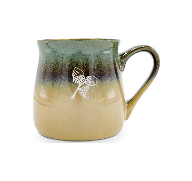 a mug with a handle