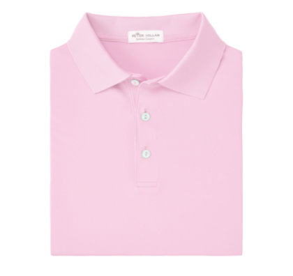 a pink shirt on a black background