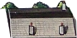 a white board with a black and white object on it