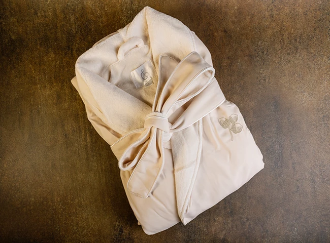 a white robe with a bow