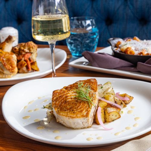 a plate of food on a table