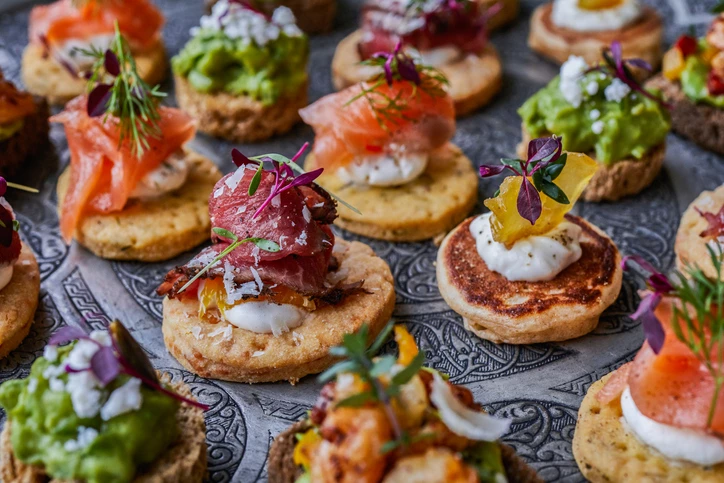 catering canapes for party