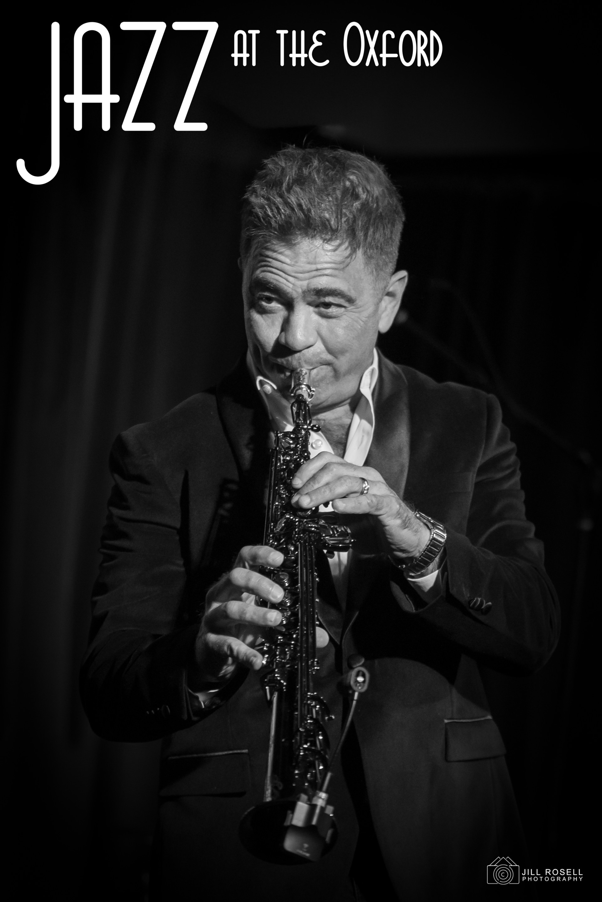 a man playing a saxophone