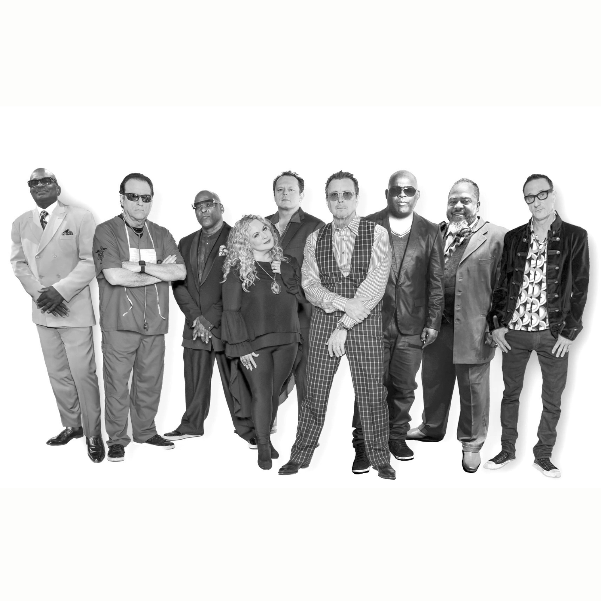 a group of people posing for a photo