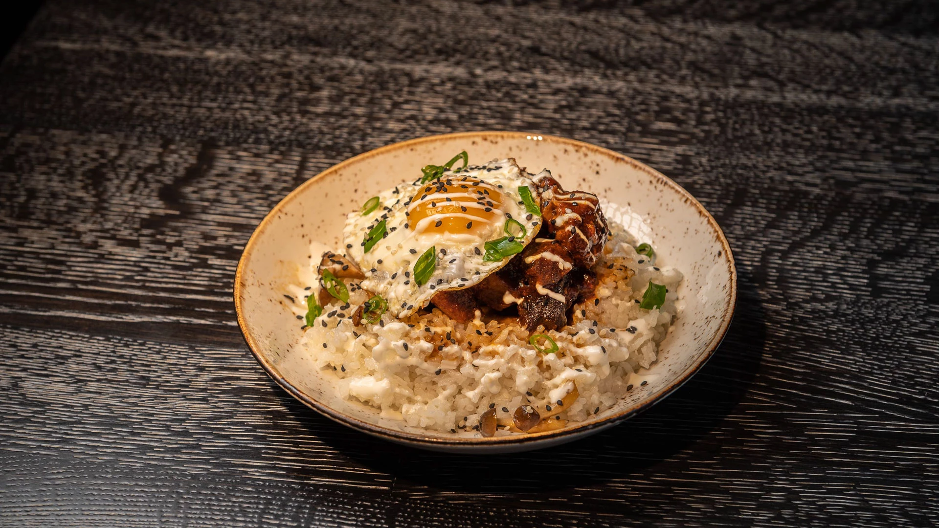 a plate of food on a table