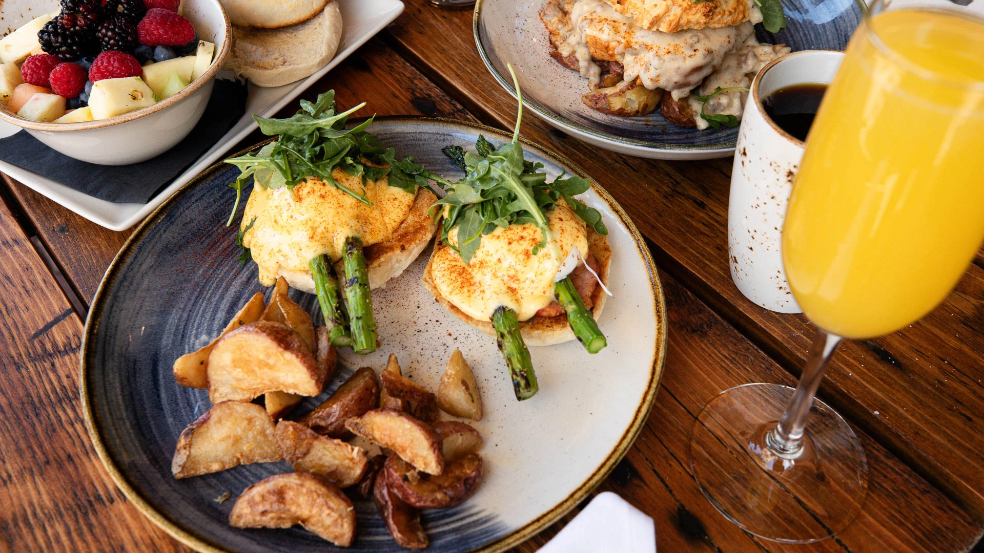 plates of food on a table