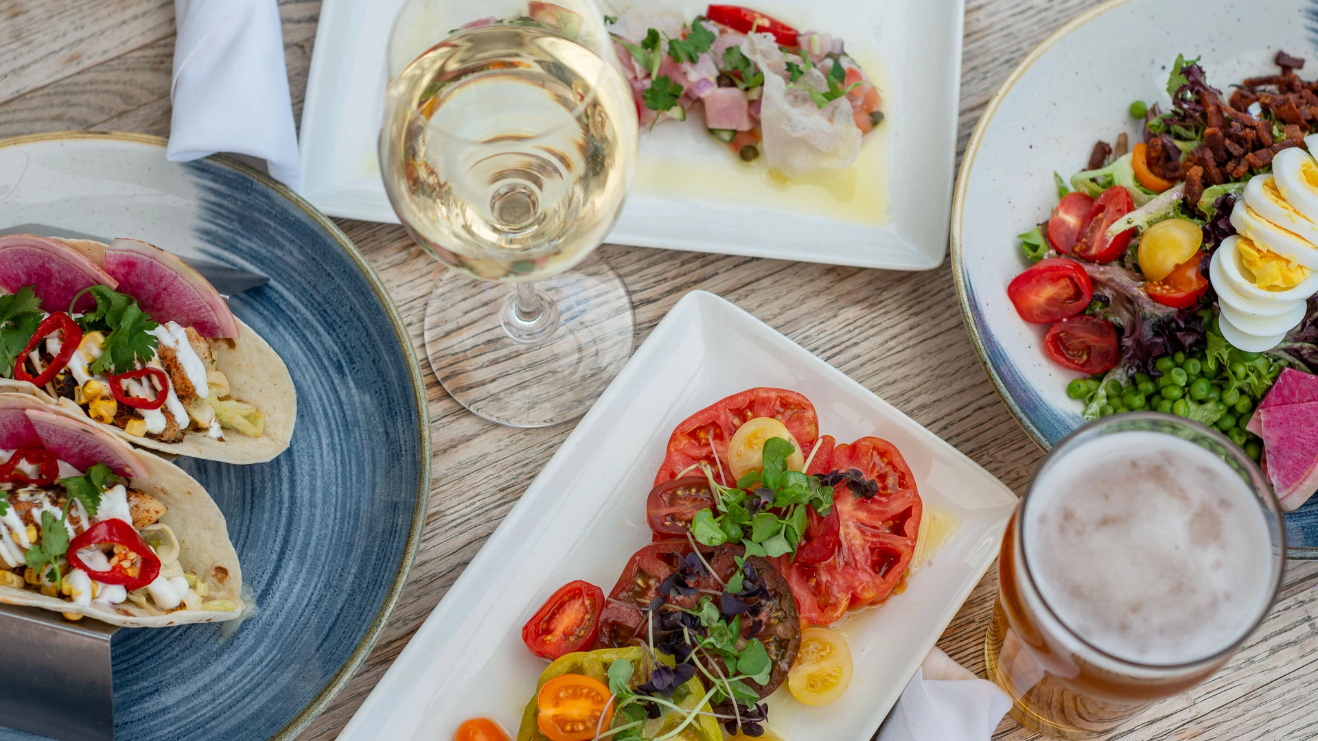 a plate of food on a table