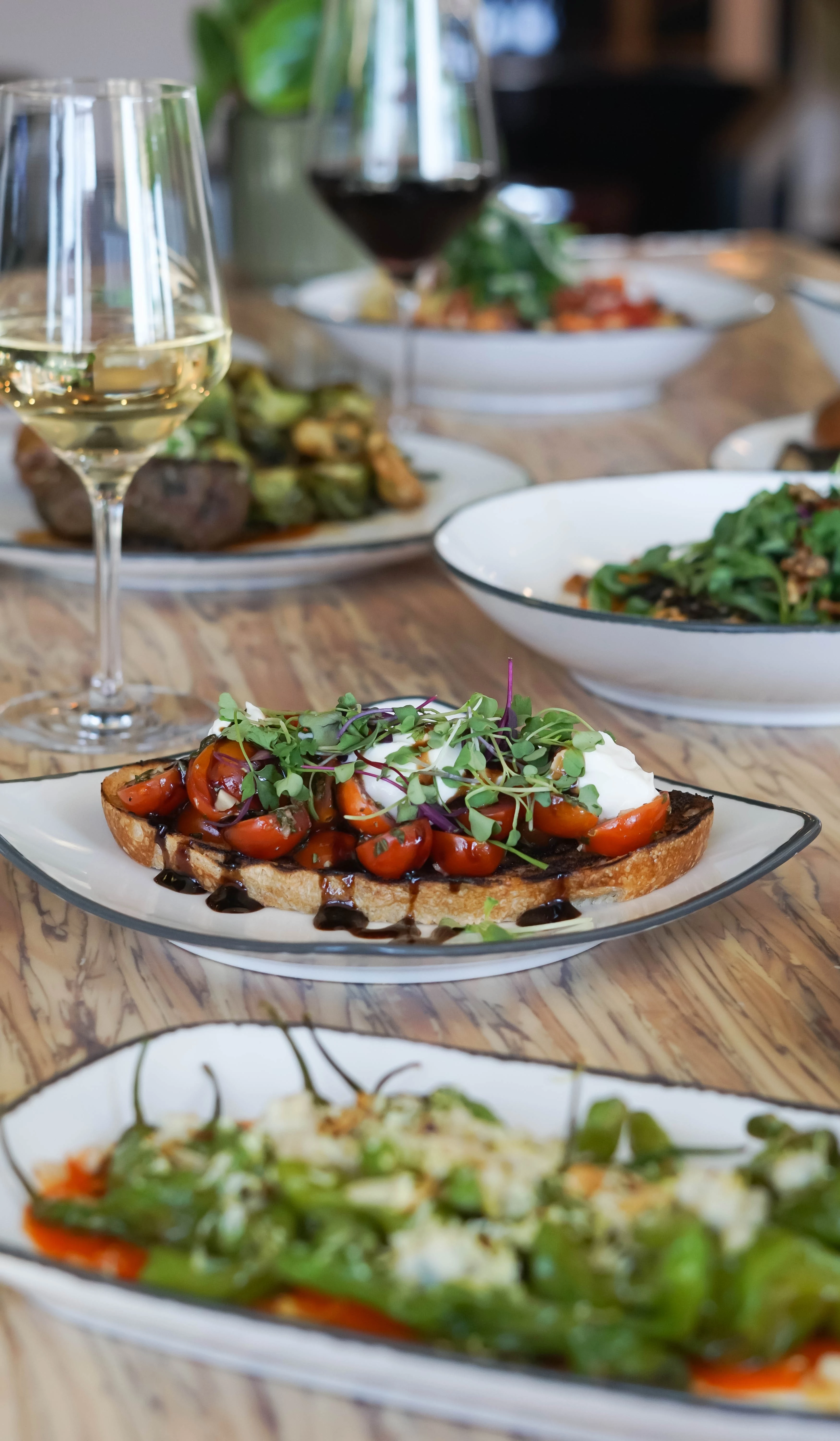 a plate of food on a table
