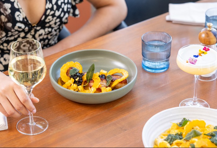 a plate of food on a table