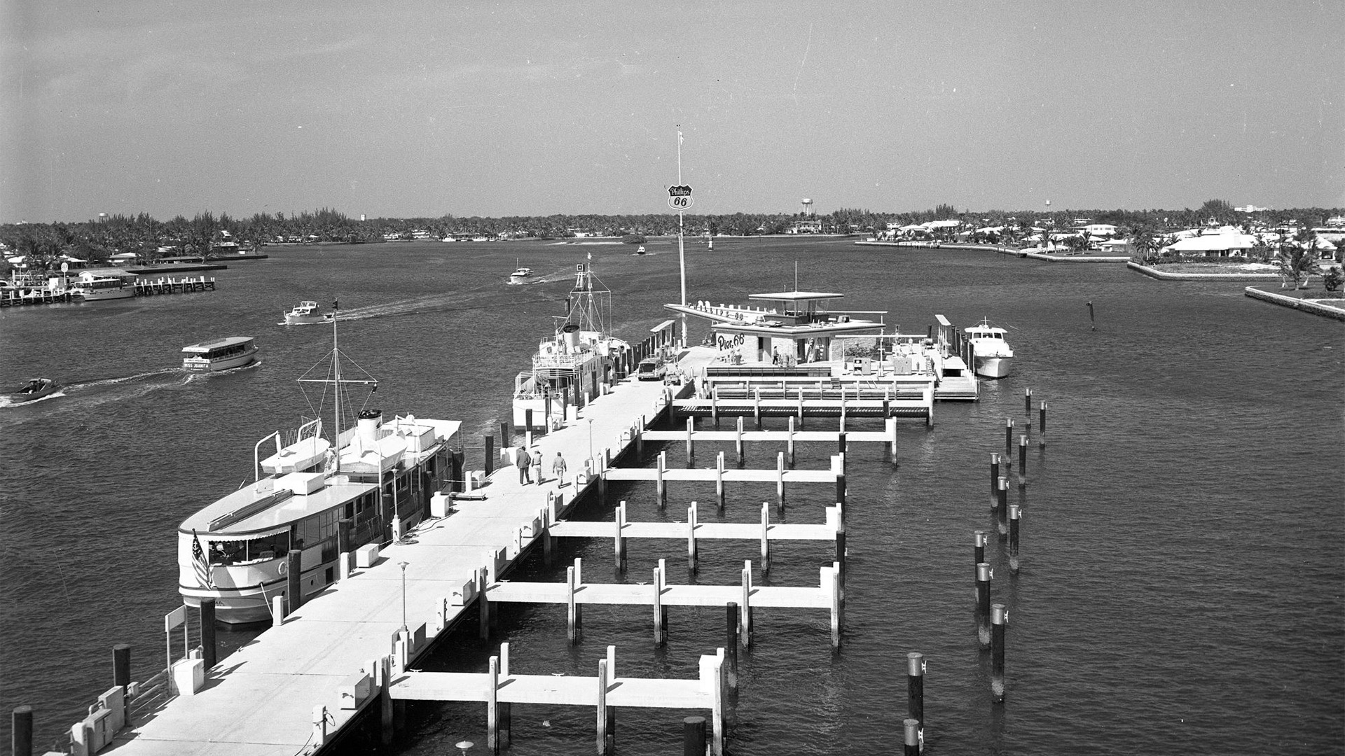 a dock with boats on it