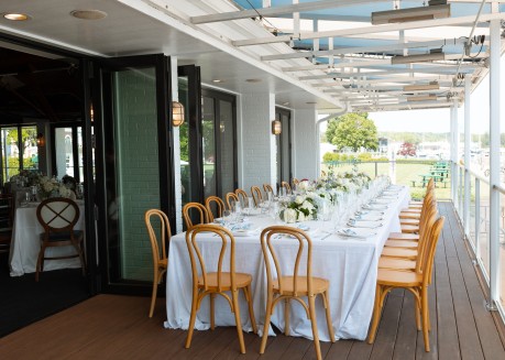 a table set for a dinner party