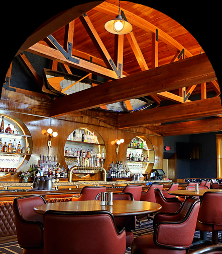 a restaurant with tables and chairs