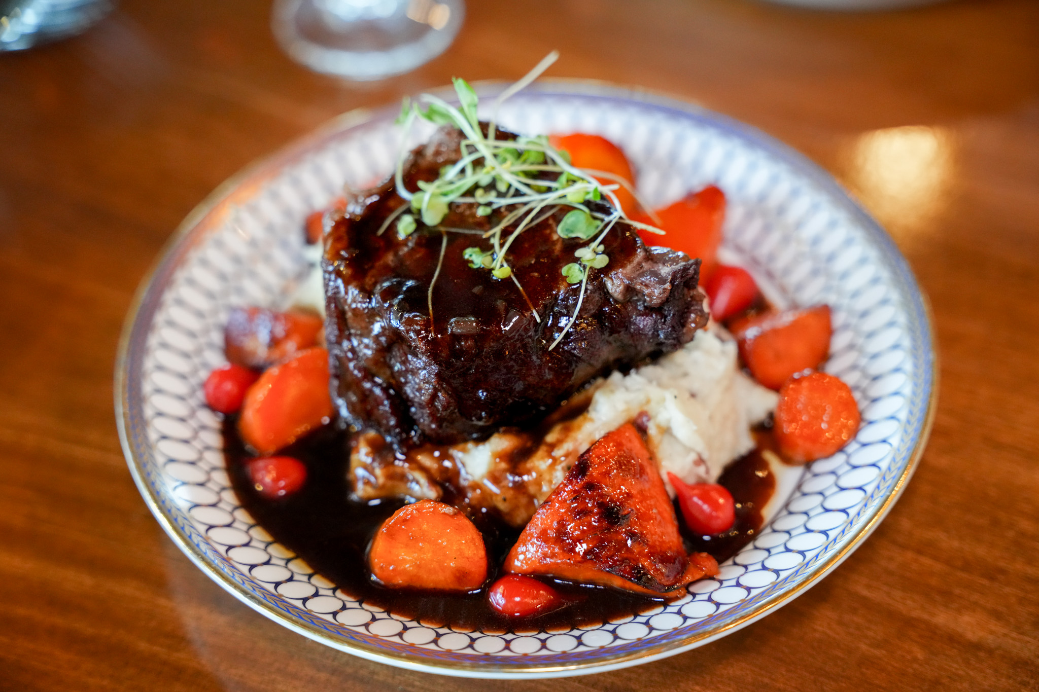 a plate of food on a table