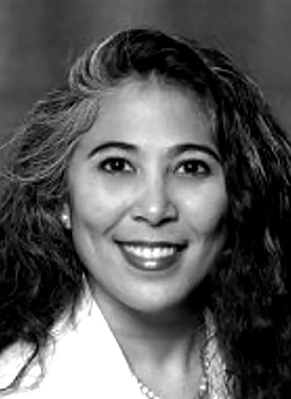 a close-up of a woman smiling